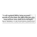 Second Amendment to the United States Constitution bumper stickers