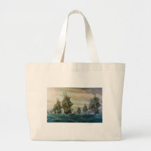 Second Battle of the Virginia Capes Canvas Bag