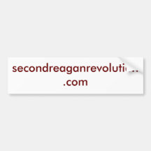 secondreaganrevolution.com bumper stickers