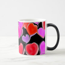 Secret Admirer Hearts Magic Mug