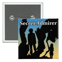 Secret Admirer T-Shirts, Buttons & Magnets