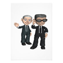 Secret Service Custom Invitations