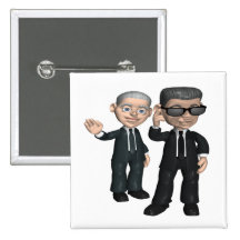 Secret Service Pinback Button