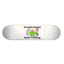Secretaries Invented Multi Tasking Skateboard Deck