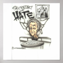 Secretary of Hate Poster