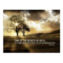 Secrets of Life Motivational Postcard