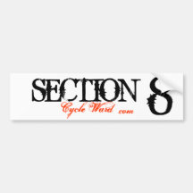 SECTION , 8, Cycle Ward, .com Bumper Stickers