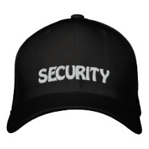 SECURITY EMBROIDERED BASEBALL CAP