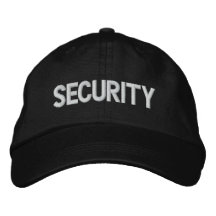 Security Embroidered Hats