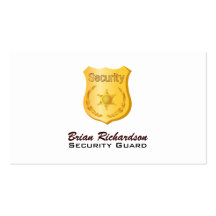 Security Guard Business Cards