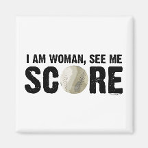 See Me Score - Softball Fridge Magnet