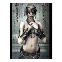 See No Evil Gothic Art Postcard
