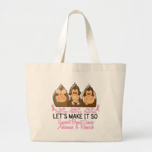 See Speak Hear No Breast Cancer 2 Canvas Bag