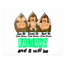 See Speak Hear No Celiac Disease 3 Postcards
