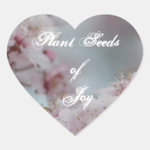 Seeds of Joy Heart Heart Stickers