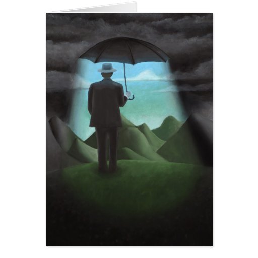 Seeing the light inspirational greeting card