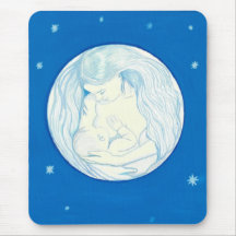 Selene mother goddess of the full moon mousepad