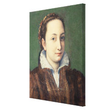 Self portrait, attired as maid-of-honour gallery wrapped canvas