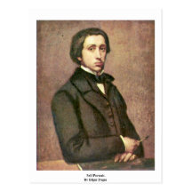Self-Portrait. By Edgar Degas Post Card