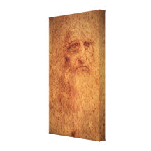 Self Portrait by Leonardo da Vinci, Renaissance Gallery Wrap Canvas