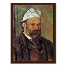 Self-Portrait With A White Turban By Paul Cézanne Post Card