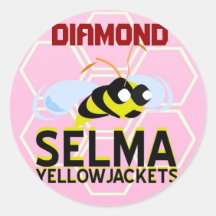 SELMA YELLOWJACKETS PLAYER STICKERS