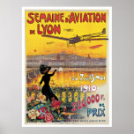 Semaine D'Aviation De Lyon France Poster