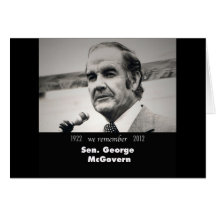 Senator George McGovern 1922-2012 Cards