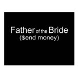 Send Money Father of Bride Gifts Post Card
