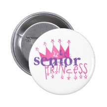 Senior '12 Princess Pinback Buttons