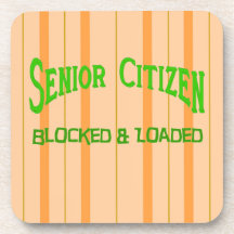 Senior Citizen Beverage Coaster