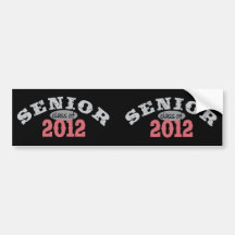 Senior Class of 2012 Bumper Stickers