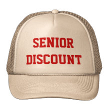 Senior Discount Hat