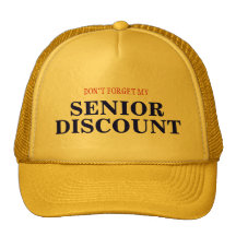 SENIOR DISCOUNT HATS