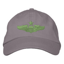 Senior Pilot Embroidered Baseball Cap
