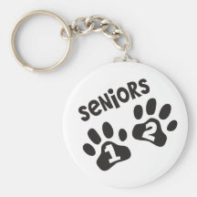 Seniors '12 Paw Prints Keychain