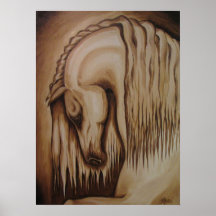 Sepia Andalusian Poster