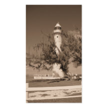 Sepia Lighthouse Cards Business Card Templates