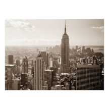 Sepia New York City Invitation