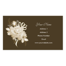 Sepia Rose Business Cards