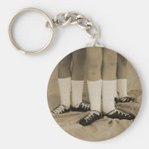 Sepia Soft Shoes Keychain