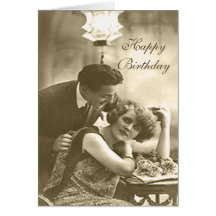 Sepia Vintage Birthday Card
