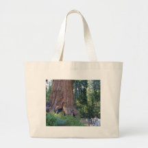 Sequoias Forrests Bark Fences Canvas Bag
