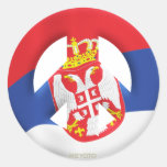 Serbia Round Stickers