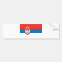 Serbian Flag Bumper Stickers