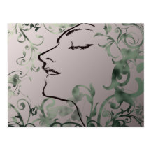 Serenity Art Deco Fantasy Post Cards