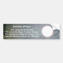 Serenity Prayer Inspirational Bumper Sticker #2