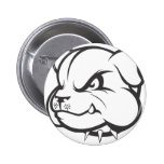 Serious Bulldog Pinback Buttons