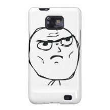 Serious Not Okay Comic Face Samsung Galaxy S2 Cover