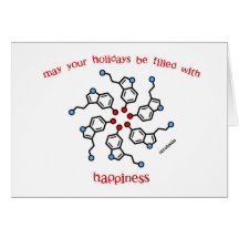 Serotonin Wreath Holiday Card